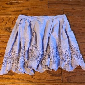Tobi purple skirt with lace flowers